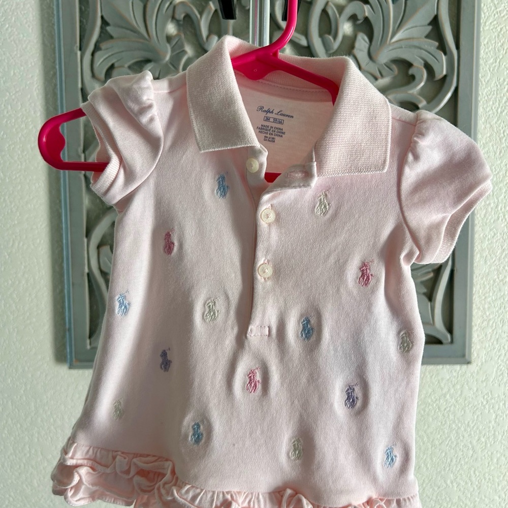 Ralph Lauren Pink Polo Baby Dress